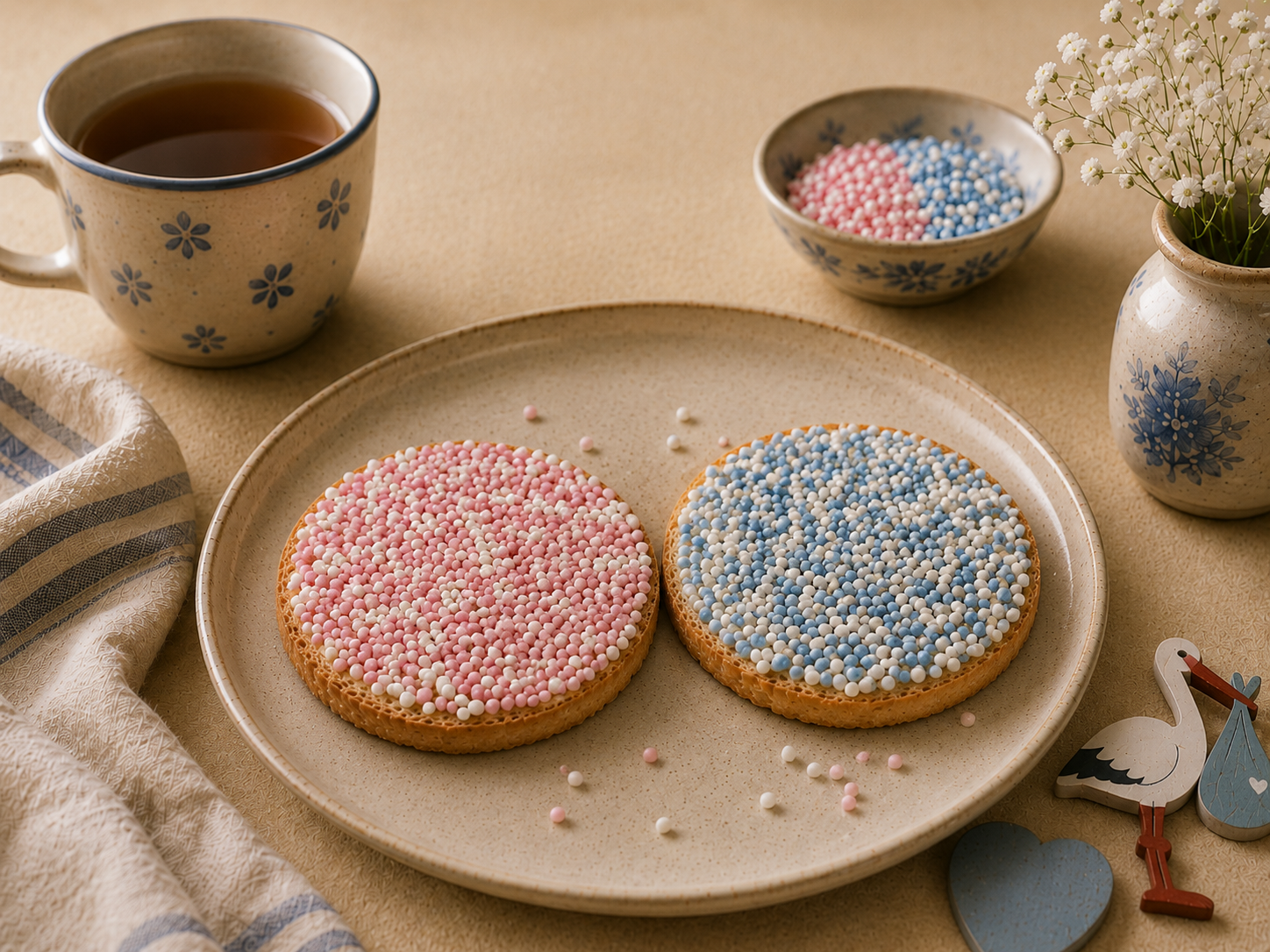 Beschuit met Muisjes